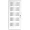 Codel Doors 36" x 96" Primed White Contemporary Flush-Glazed Exterior Fiberglass Door 3080LHISPSF20F5LC691626DM - alternate 1